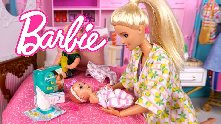 Barbie Doll New Baby Family Morning to Night Routine