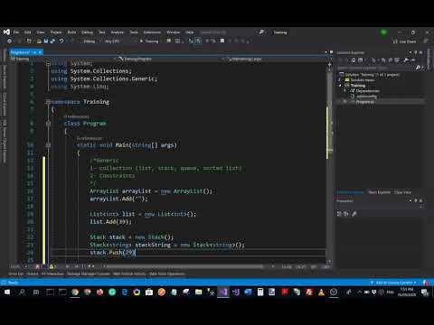 Generic collection in C# - المجموعات ذات النوع المحدد بالغة السي شارب