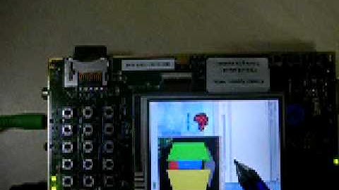 TI OMAP showing open GL app