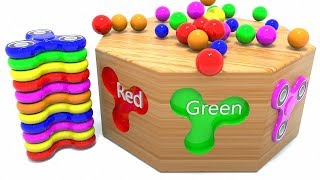 Learn Colors with Fidget Spinners and Wooden Box screenshot 4
