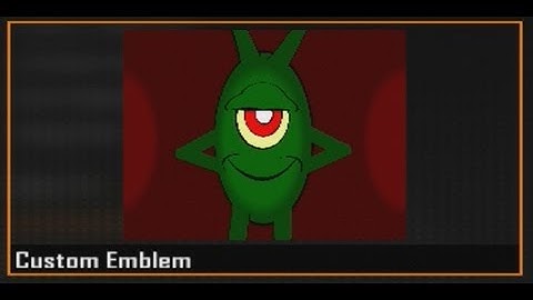 Plankton Spongebob Squarepants Emblem Tutorial : Call of Duty Black Ops 2 Emblems
