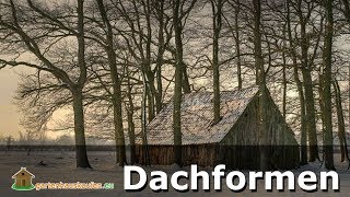 Gartenhaus Dach - Dachformen Gartenhauskaufen.eu