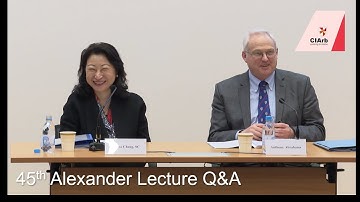 45th Alexander Lecture – Q & A session