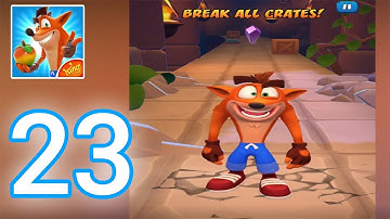Crash Bandicoot: On The Run! - Gameplay Walkthrough Part 23 - Power Crystal Task (iOS, Android)