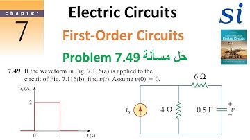 Fundamentals of Electric Circuits | Problem 7.49 حل مسألة