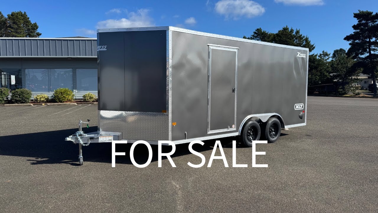 (SOLD) 2026 Alcom 8.5x16 Aluminum Cargo Trailer ($11,900) - YouTube
