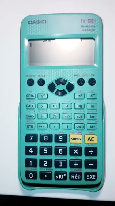 fx-92B Secondaire : Prise en main, CASIO Education