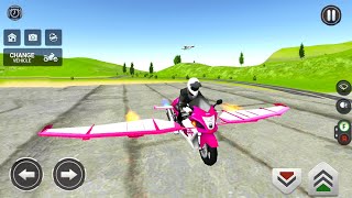 Flying Motorbike Simulator 2021 #4 - 5 Different Bike Drive - Android Gameplay screenshot 3