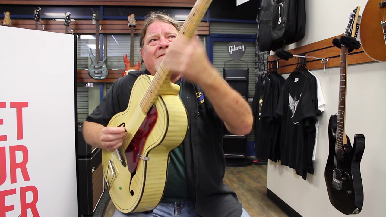 Kay 1960's Era K6868 Rare Vintage Archtop Guitar Demo at Jim's