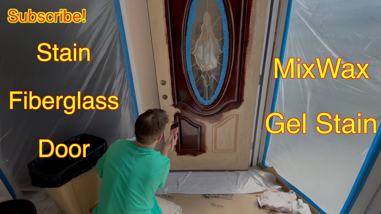 Stain Therma Tru Fiberglass Door With Minwax Oil Gel Stain (Part 1)