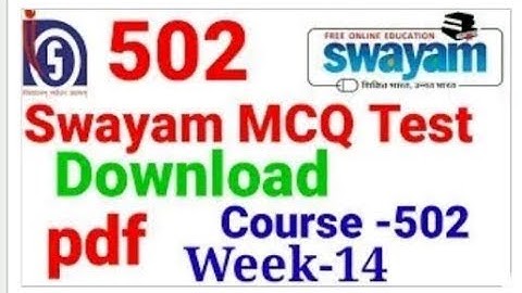 Download mcq test week 14 course 502 pdf