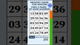 Brain Exercise for Seniors - Test Your Focus | Match the Numbers screenshot 4