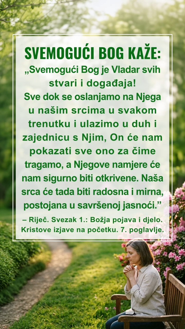 Umiri se pred Bogom i čitaj Njegove riječi kako bi Mu se približio