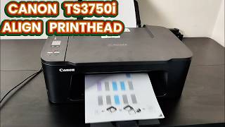 Canon PIXMA TS3750i  How to Align Print Head From Control Panel