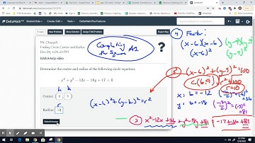 geo 12.5 - circles in the coordinate plane #2