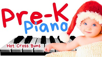 "Hot Cross Buns" Preschool Music Lessons w/ Pipsqueak Piano Practice #best pre- #kindergarten #music