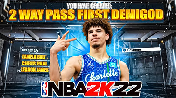 BEST “2-WAY PASS FIRST POINT” BUILD IN NBA 2K22 is a DEMIGOD