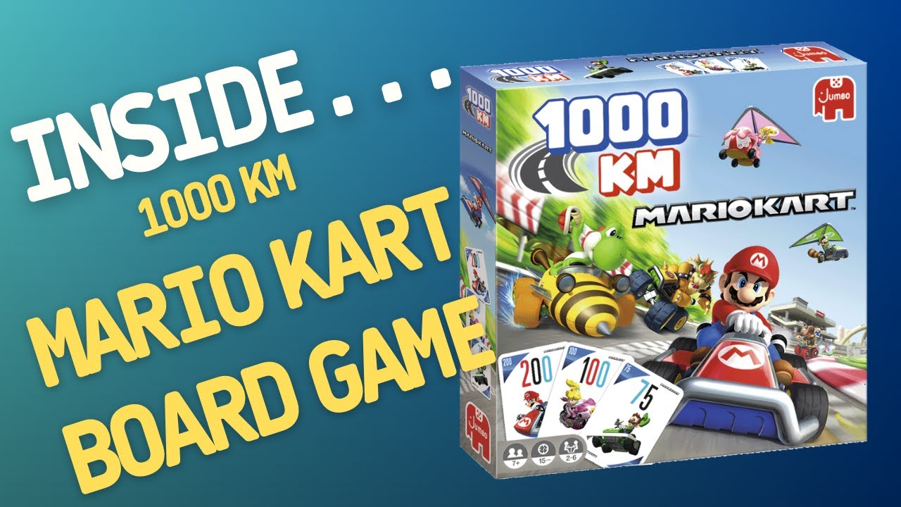 Inside…Mario Kart Board Game 1000 KMs Mille Bornes (4K 60fps) 
