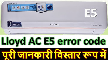 lloyd ac E5 error / e5 error code air conditioner /Air conditioner fix error code,E5,E5 #lloyd
