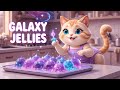 Making Galaxy Noodles From Scratch 🌌✨|| Cosmic Pasta Cooking With Cute Cat Chef
