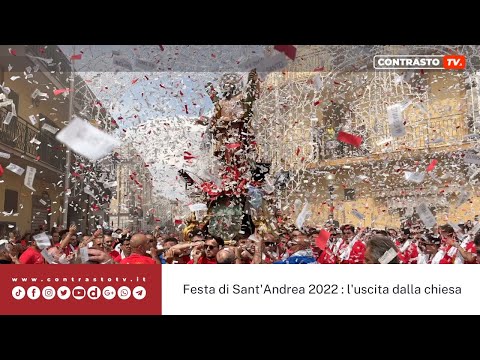 Gricignano, festa di Sant'Andrea 2022 : l'uscita dalla chiesa (28.08.22)