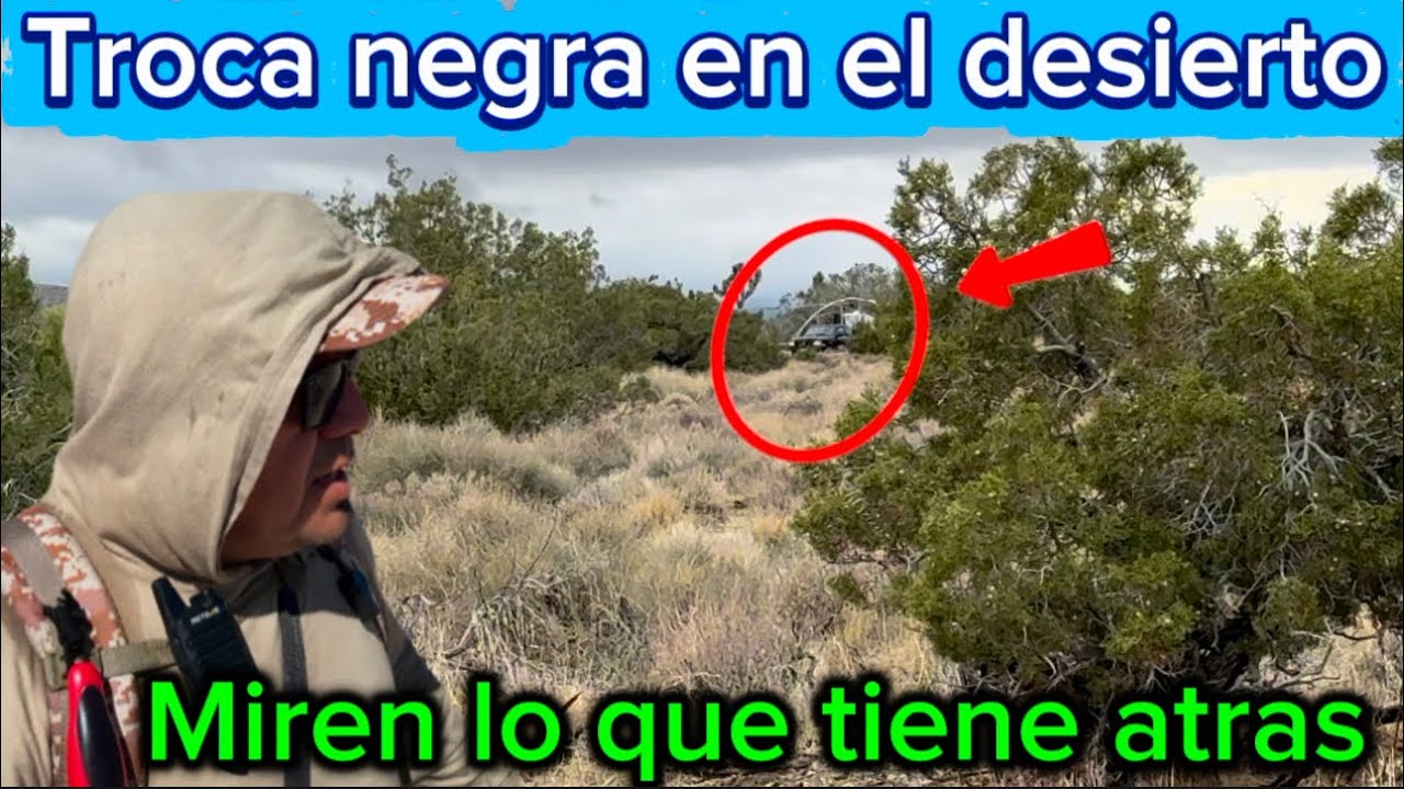 Troca negra en el desierto miren lo que tiene atras increíble 
