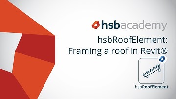 How to frame a roof on Revit® - hsbRoofElement on hsbDesign for Autodesk Revit®