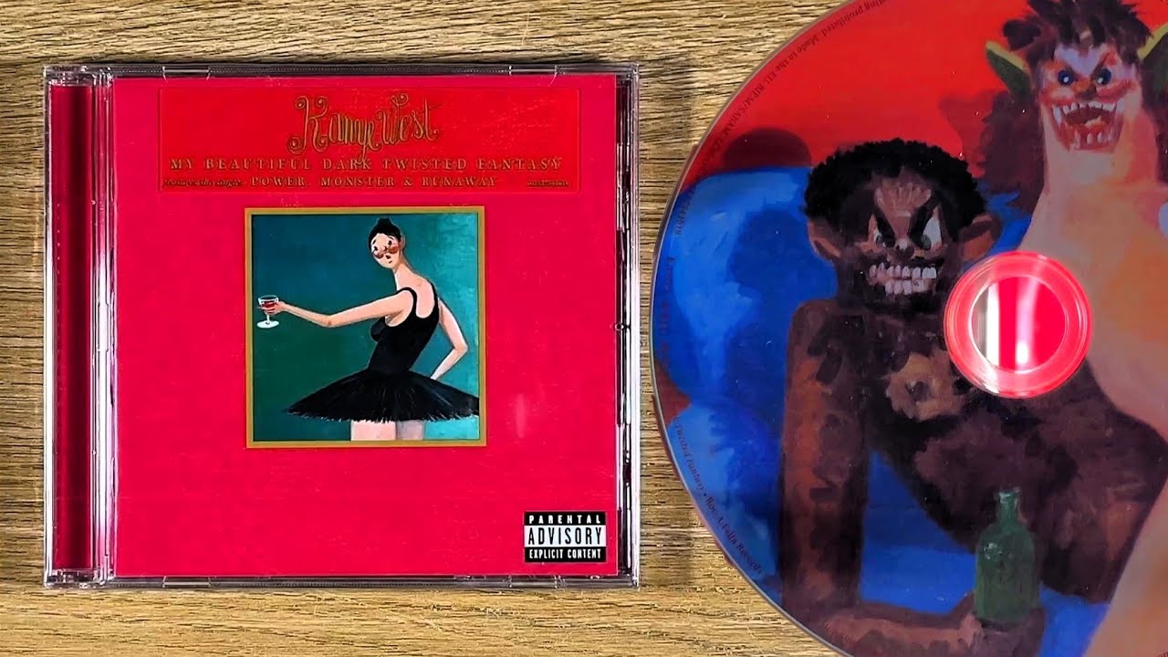Kanye West - My Beautiful Dark Twisted Fantasy CD Unboxing - YouTube