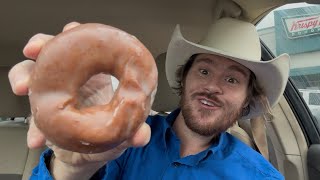 Krispy Kreme Original Glazed Blueberry Doughnut Review 