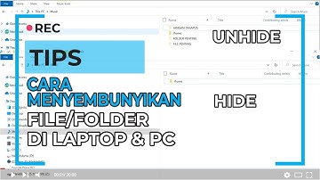 CARA MENYEMBUNYIKAN FILE ATAU FOLDER PENTING & RAHASIA DI PC/LAPTOP