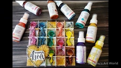 Mixed Media altered shadow box || Mixed media for absolutely beginners || Mixed Media Holi Art