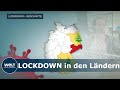 FLICKENTEPPICH-LOCKDOWN: Aktuelle Entscheidungen der Bundesländer zum harten Lockdown