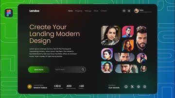 wireframe + Design Modern Hero section in Figma | speed Art