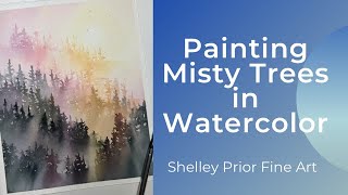 Misty Trees in Watercolor screenshot 4