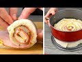 25枚の食パンを美味しくて超巨大なロールの化けさせる
