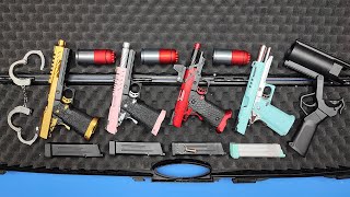 Airsoft Gun Asmr - Macaron Blue Gun , Grenade Launcher Gas Blow Back Bb Guns