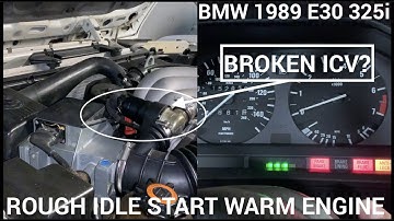 BMW E30 325i 1989 rough idle Start ICV
