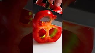 “Red Bell Pepper ASMR 🌶️ | Juicy & Satisfying Cutting Sounds #ASMR #AIFood #DreamyAIWorld”