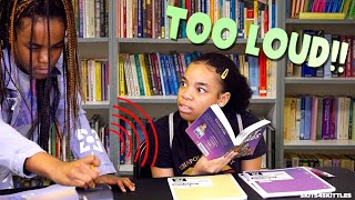 BEING LOUD IN A LIBRARY! ( FUNNY KIDS SKIT)