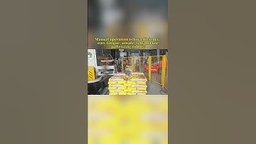 Manual operation is low efficiency, easy fatigue, unsafe, why not use palletizing robots? #machine