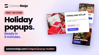 Details Free Holiday Popup Builder for Your Website (No Code) | Common Ninja Update