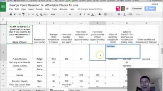 Google Spreadsheet tutorial: How to add a Note or Comment