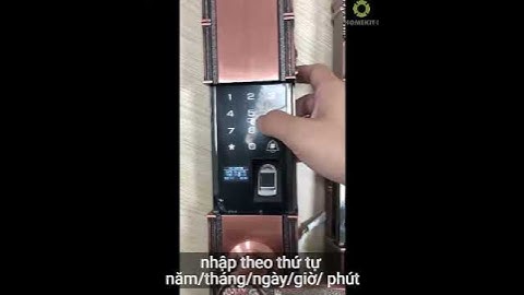 HomeKit - Cách cài đặt thời gian Khoá AB-08B