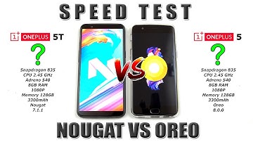 OnePlus 5T vs OnePlus 5 Speed Test! (Nougat vs Oreo) [4K] 21:9