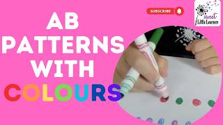 AB Patterns for Kids ⭐ Easy Colour Pattern Activity 