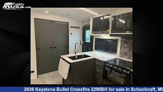 Unbelievable 2026 Keystone Bullet Crossfire Travel Trailer RV For Sale in Schoolcraft, MI