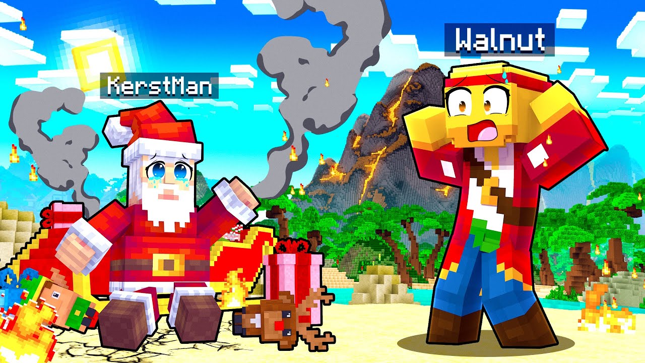 De Kerstman Is Neergestort In Contentveen (Minecraft Survival)