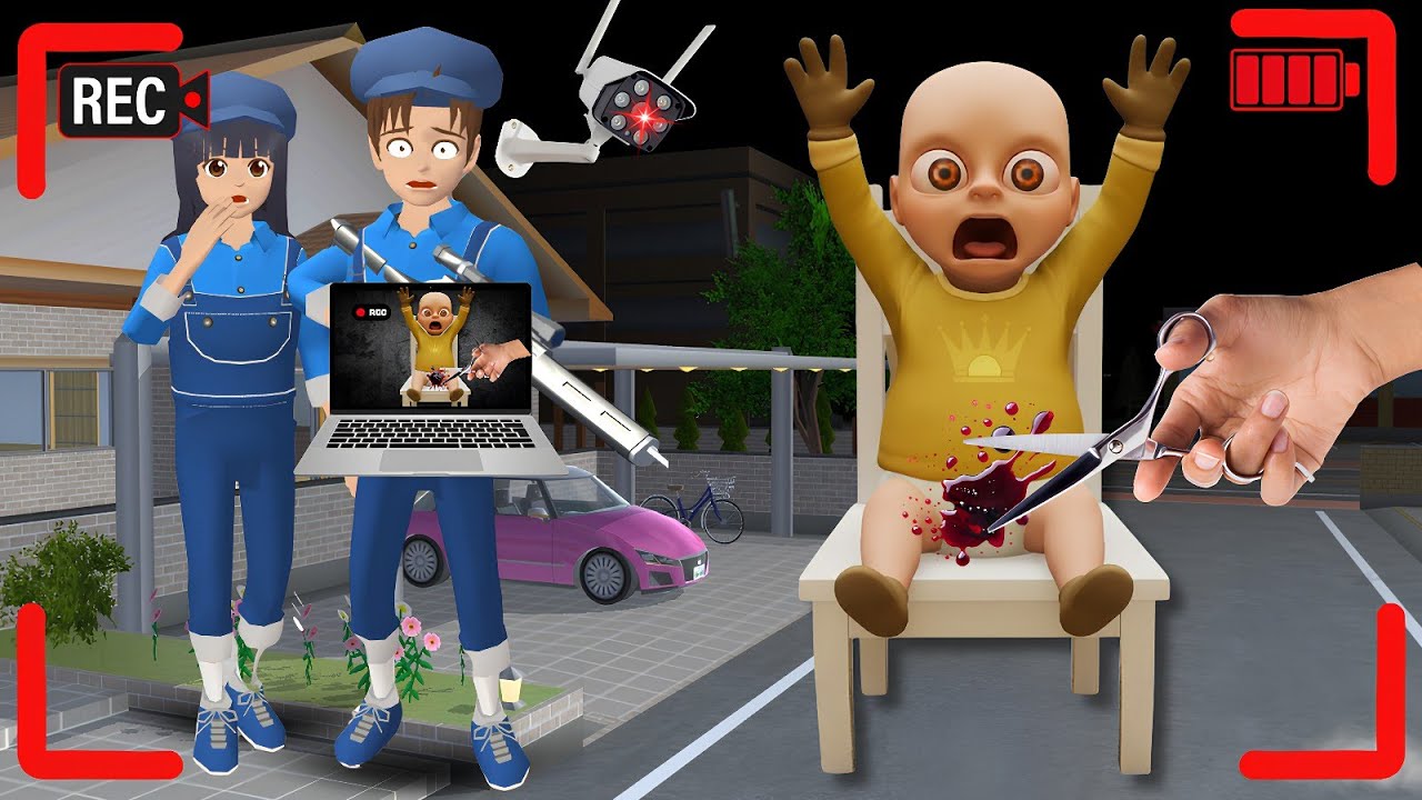 YUTA MIO PANIK CCTV Merekam SUNAT BABY IN THE YELLOW di depan Rumah🔥😱 | SAKURA SCHOOL SIMULATOR