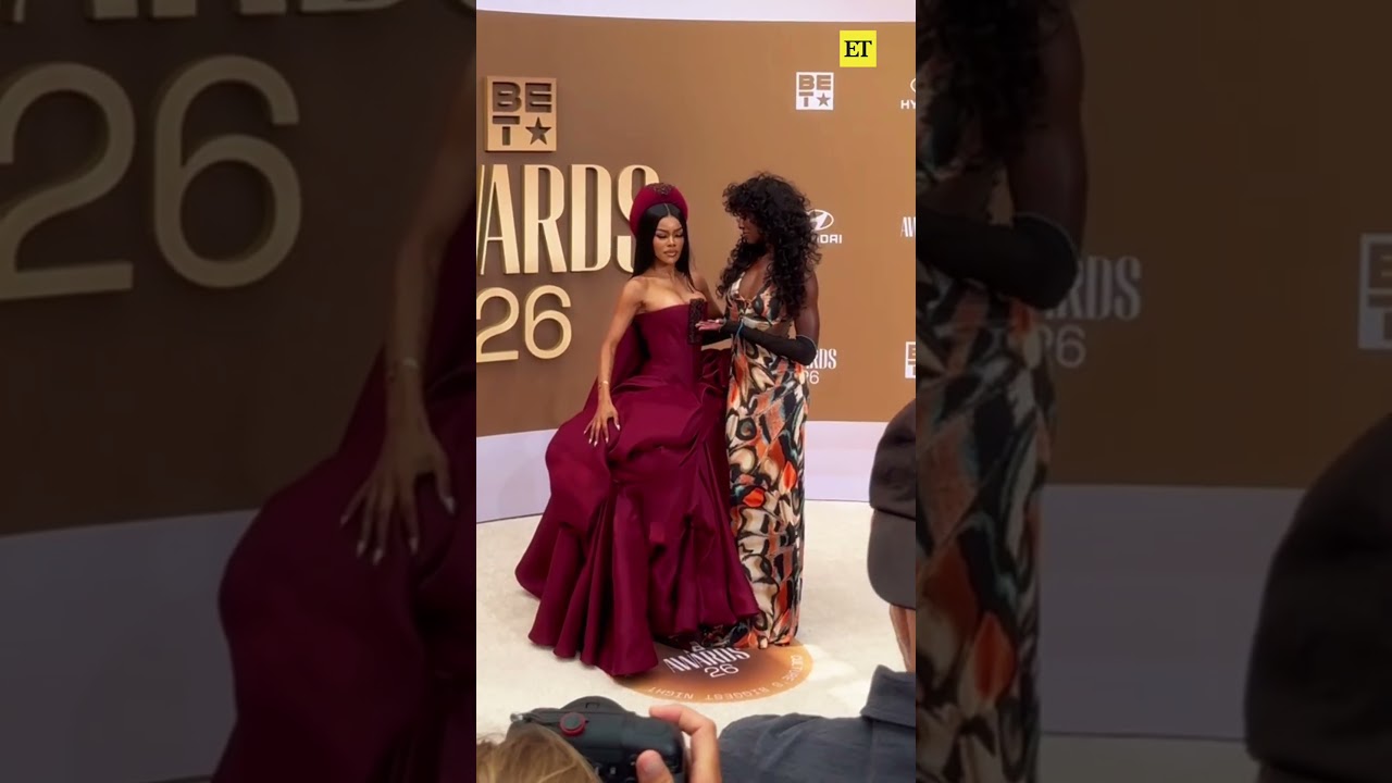 Teyana Taylor and Jodie Turner Smith are the definition of girlhood at the #BETAwards. 🥹
