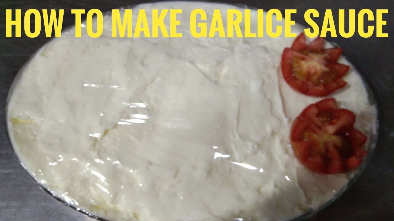 arabic garlic sauce l arabic Garlic Sauce Recipe l thoom arabic garlic